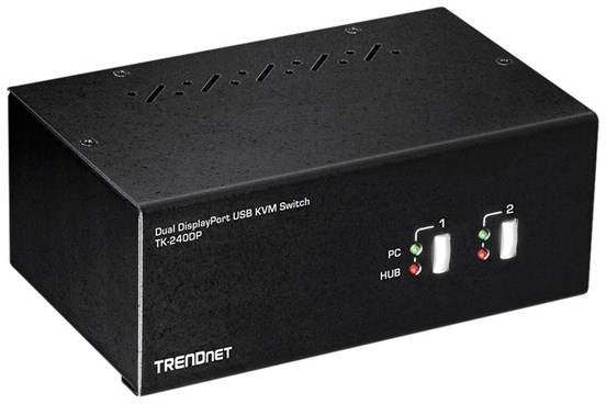 TRENDnet TK-240DP - KVM / audio / USB switch - 2 ports TK-240DP