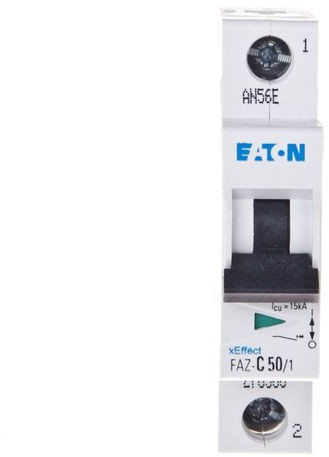 Eaton Wyłącznik nadprądowy 1P C 50A 15kA AC FAZ C50/1 278566