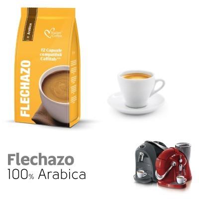 Italian Coffee Flechazo - 100% Arabica kapsułki do Tchibo Cafissimo - 12 kapsułek
