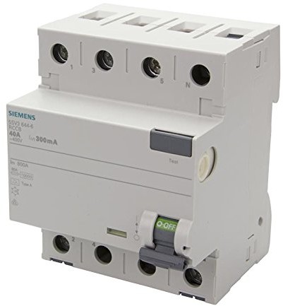 Siemens Indus.Sector Bezpiecznik FI 5sv3644  6 40 A ,3 + N, 300MA sentron wyłącznika prądu różnicowego  4001869427850 5SV3644-6