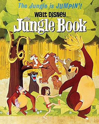 Disney DAS dżungla jumpin '40 x 50 cm nadruki na płótnie, wielokolorowa WDC94413