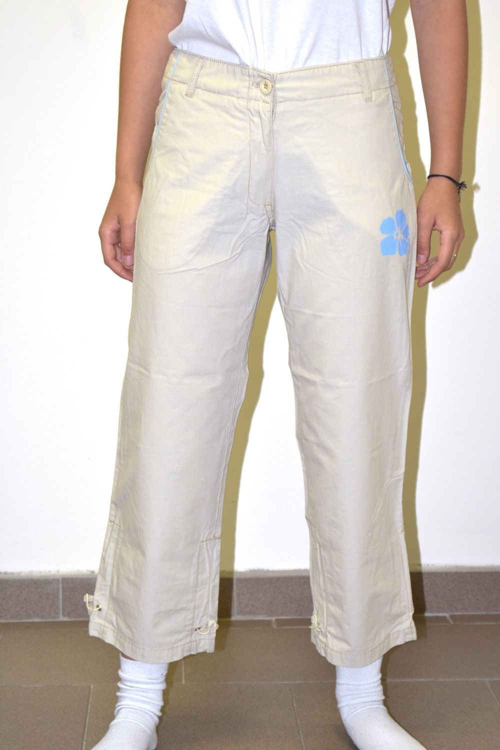Heavy Tools 3/4 spodnie damskie CHARLOTTE Beige
