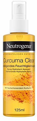 Neutrogena Curcuma Clear uspokajający spray nawilżający, spray do ciała, zanieczyszczona i wrażliwa skóra, 125 ml 20318