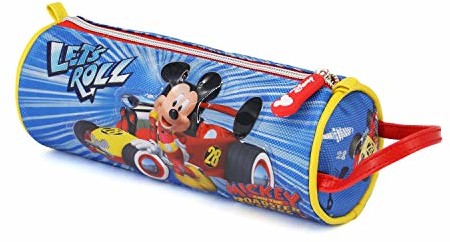 KARACTERMANIA Kara ctermania Mickey Mouse Racers-Trousse Cylindre piórnik, 22 cm, niebieski (Blue)