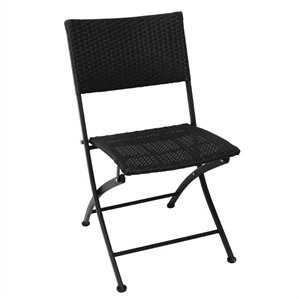 Bolero Krzesło składane | czarne | 580x470x(H)850mm | 2szt. GL303