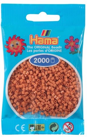 Hama perły perły 501 21 Mini-, 2000 sztuk hellbrau