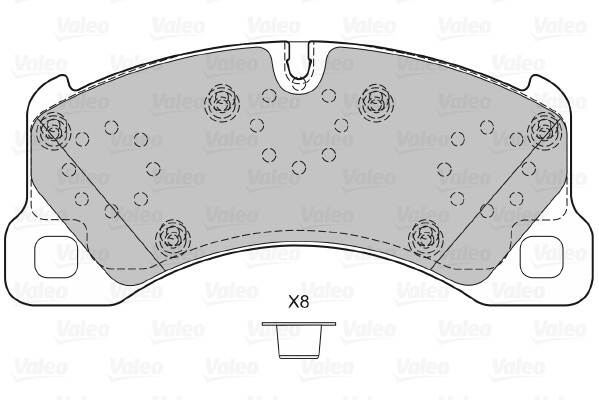 VALEO klocki hamulcowe z nrs 601280 601280