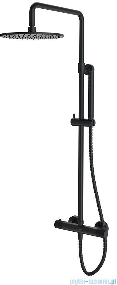 Omnires Contour system prysznicowy natynkowy termostatyczny antracyt CT8044AT |