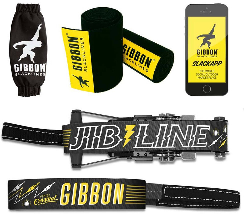 Gibbon Jibline Zestaw Treewear, black 2021 Slackline - zestawy 18852