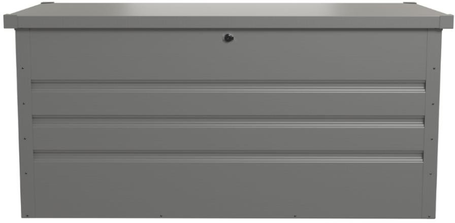 Vente-Unique Skrzynia ogrodowa z szarej stali galwanizowanej TOMASO - pojemność 400 l