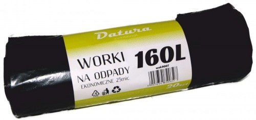 Datura Worki na śmieci 160L ekonomiczny (20szt) 25mic LDPE