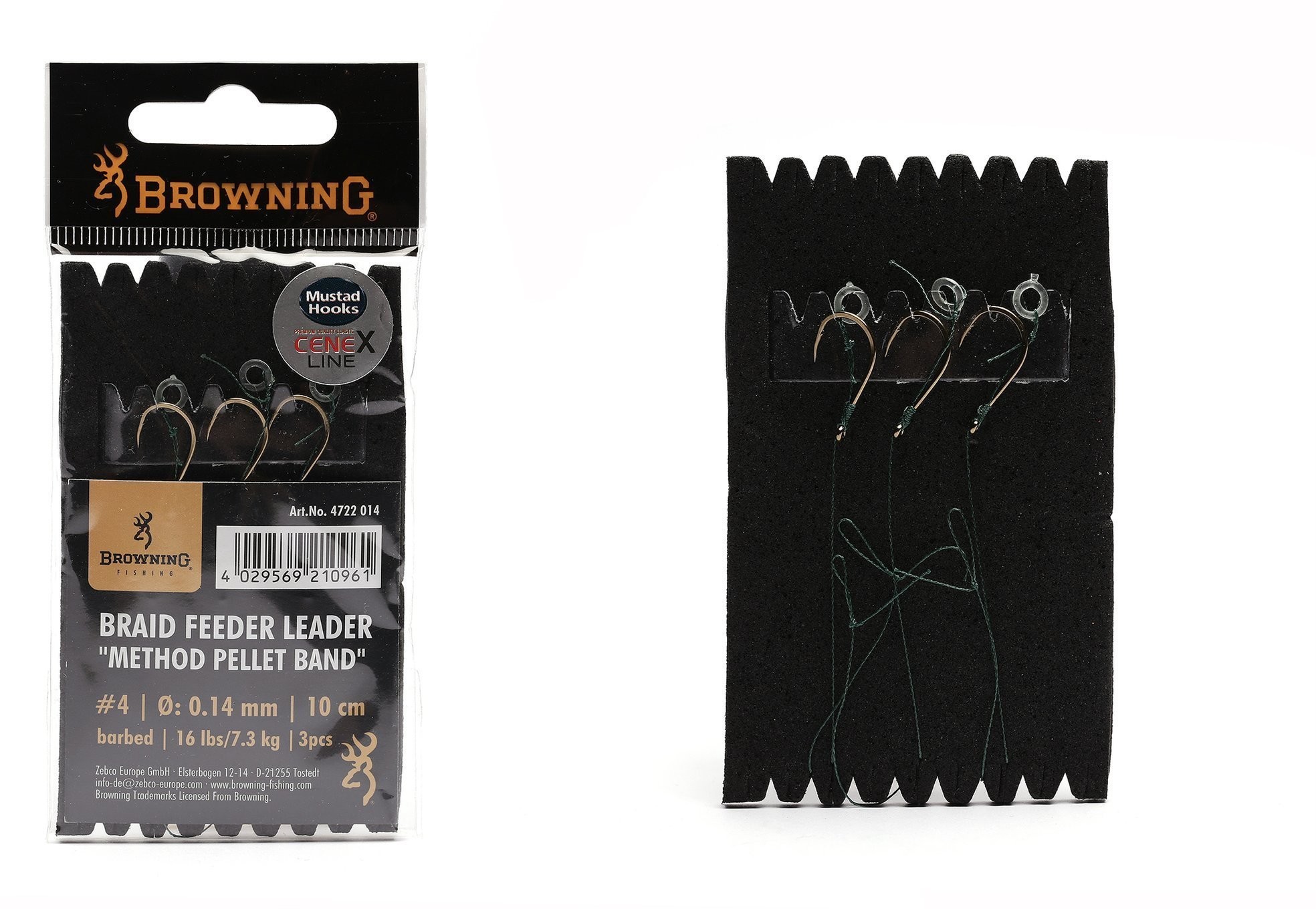 Przypony Braid Feeder Method Pellet Band Barbed x3