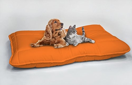 Italian Bed Linen MAXY wyściełana poduszka dla psa 60 x 100 cm, rozmiar uniwersalny, Arancio