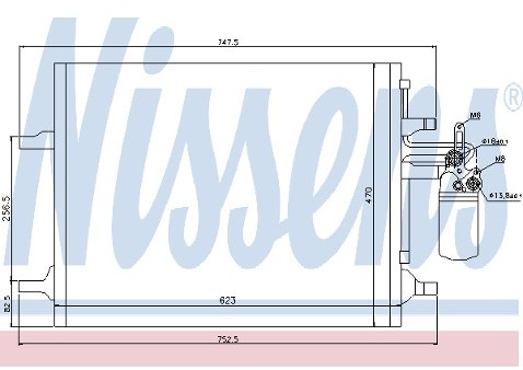 NISSENS Skraplacz, klimatyzacja 940126