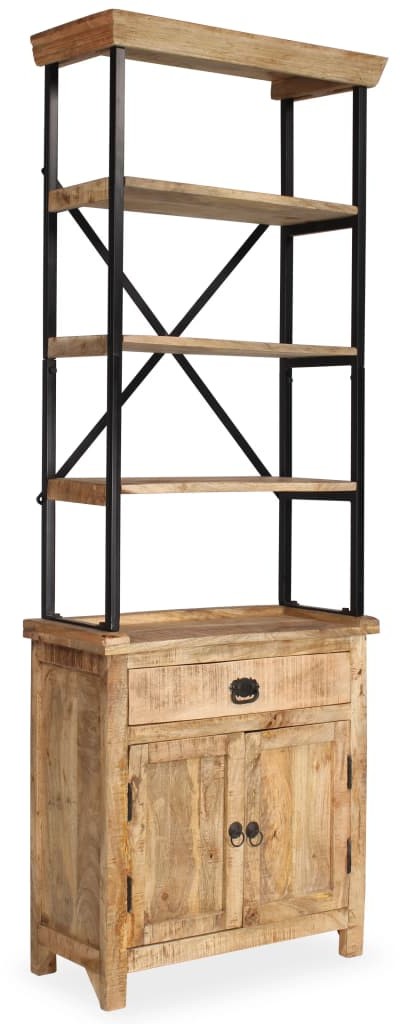 vidaXL Kredens z półkami wykonany z drewna mango, 65x30x180 cm