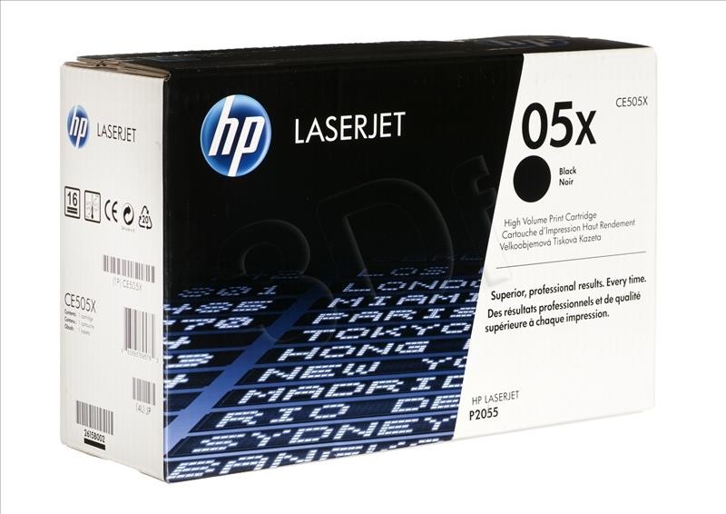 HEWLETT-PACKARD Toner HP CE505X (oryginał HP05X HP 05X; 6 500 stron; czarny) CE505X