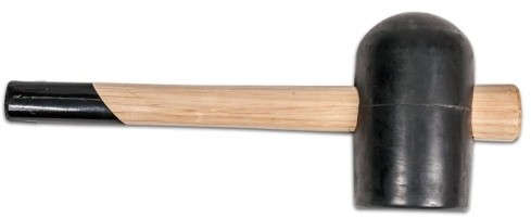 MODECO Młotek Gumowy Trzonek Drewniany 900G.