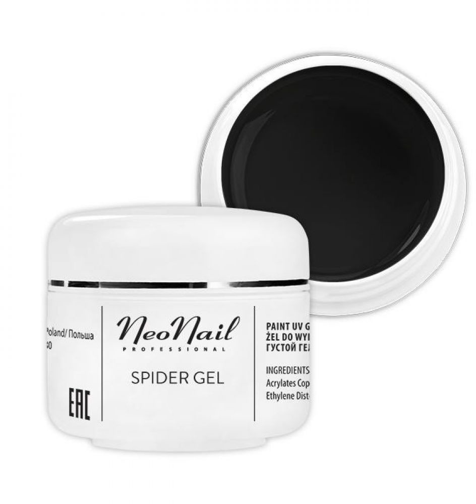 Neonail Spider Gel 5g żel do zdobień Black
