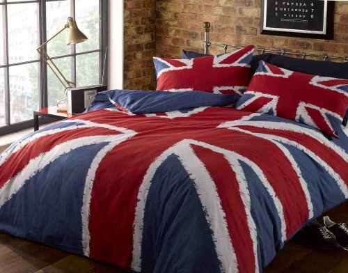 Rapport komplet pościeli, motyw: flaga Wielkiej Brytanii Funky Union Jack