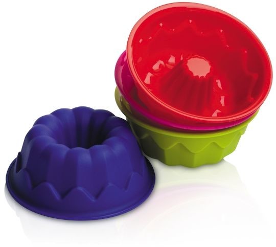 Zeal Silikonowe foremki do mini babek (4 w opakowaniu)