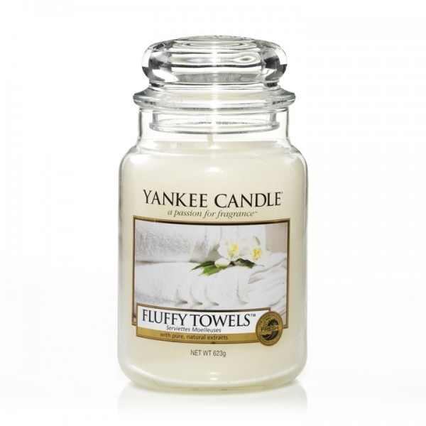 Yankee Candle Świeca Zapachowa Yanklee Fluffy Towels Słoik Duży 623g 5038580003789 Y7