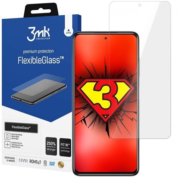 3MK Szkło ochronne hartowane Flexible Glass 7H do Xiaomi Poco x3 NFC 8689X10