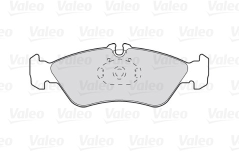 VALEO Zestaw klocków hamulcowych, hamulce tarczowe 301046