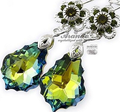 Swarovski Nowe Piękne Kolczyki Sahara Baroque Feel