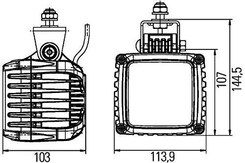 Hella 1 GB 996 386  021 reflektor roboczy owalna 90 LED dla gwarantuje oświetlenia, upraw, 12 V/V, 28 W 1GA 996 189-031