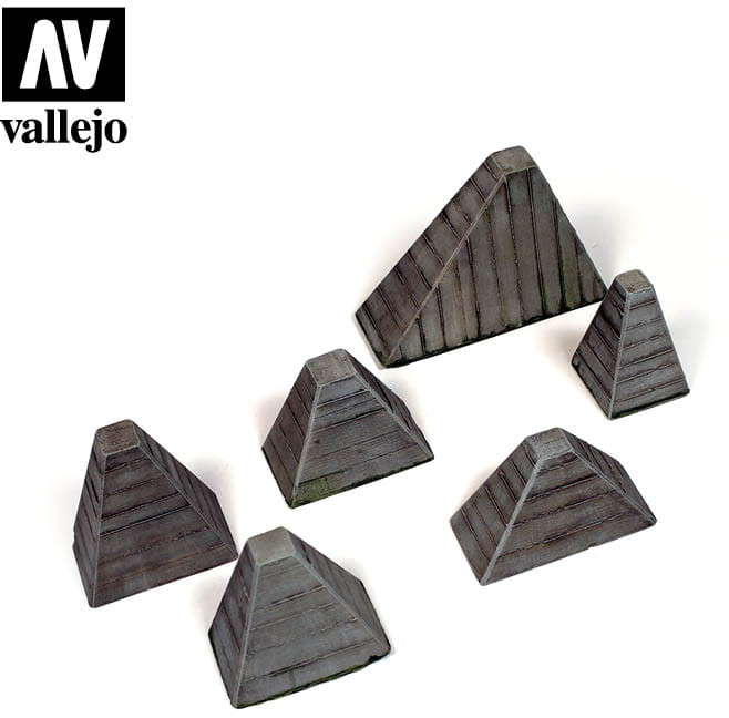 Vallejo VALLEJO  Höckerhindernis (Anti-Tank Barriers) SC219