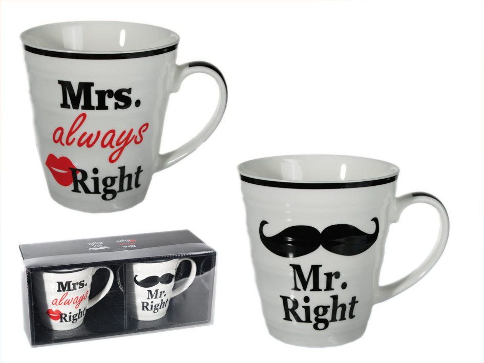 OOTB Kubki, Mr&Mrs always right, 2 szt.