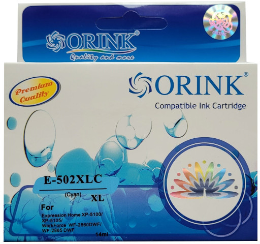ORINK zastępczy atrament Epson 502XL [C13T02W24010] cyan