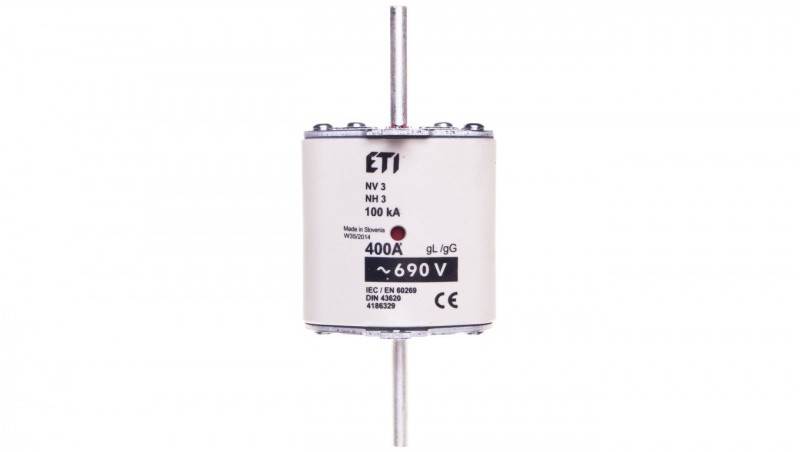 Eti-Polam Wkładka bezpiecznikowa KOMBI NH3 400A gG 690V WT-3 004186329 004186329