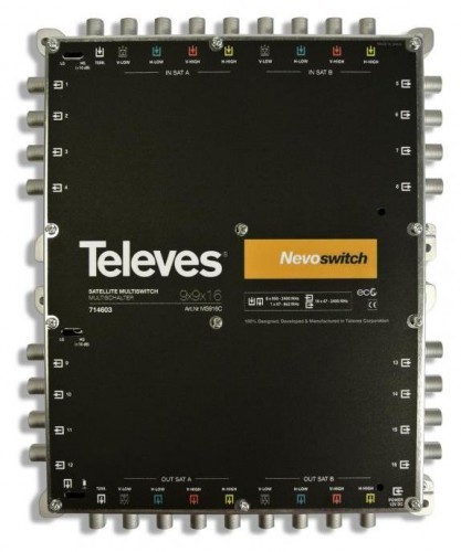 Televes Multiswitch Nevoswitch MSW 9x9x16 714603 MS0916TELEVES