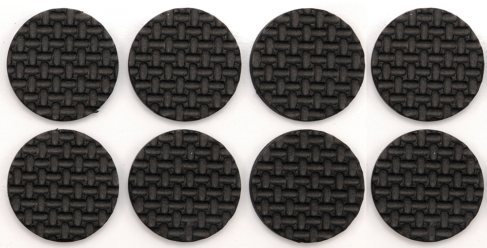 Vorel Podkładki z pianki 38mm czarne 8szt. // - 74887