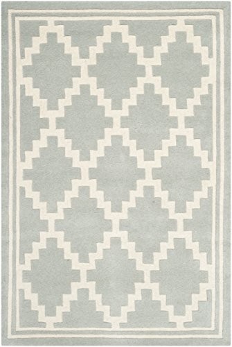 Safavieh langley handgetufteter dywan, cht743e, szary/kość słoniowa, 121x182 cm CHT743E-4