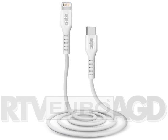 SBS kabel USB TYP C LIGHTNING 2m biały