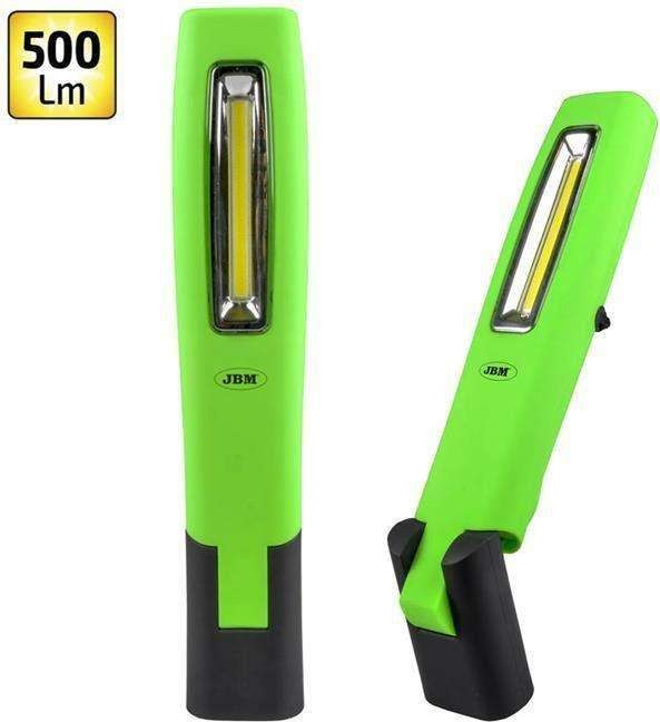 JBM Latarka COB + LED,  500 lm, aku, z przegubem D.53466