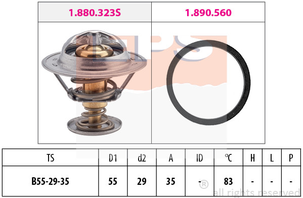 EPS TERMOSTAT CI/FI/LA/PE/RE D HDI 1.880.323