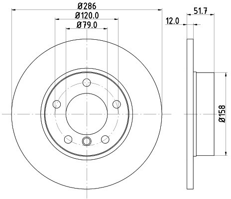 HELLA PAGID Tarcza hamulcowa PAGID 8DD355102-561