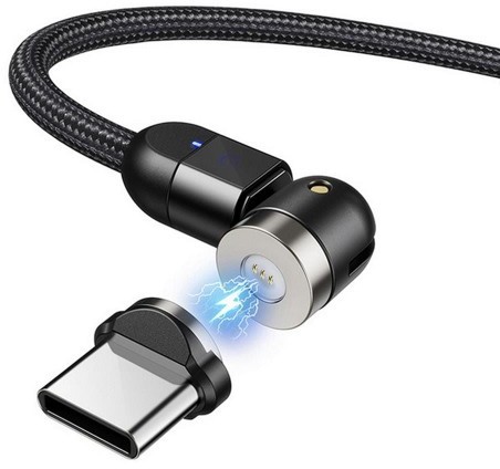 Maclean Kabel magnetyczny USB C 3w1 kątowy MCE475 2m MCE475