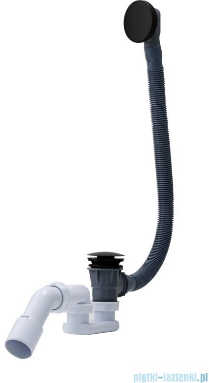 Oltens Fusa syfon wannowy klik-klak czarny 03002300