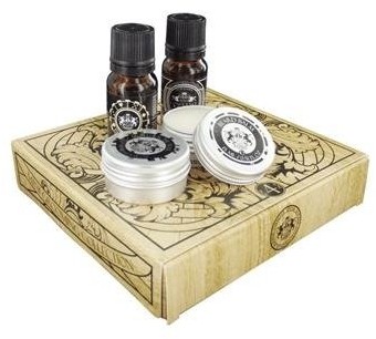 Dear Barber Mini Grooming Collection Beard Balm 15ml + Beard Oil 10ml + Moustache Wax 15ml + With Confidence 10ml 65244-uniw