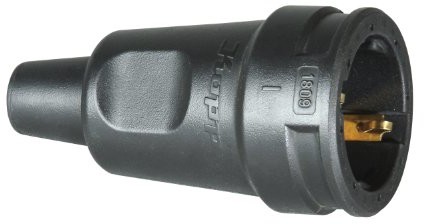 Kopp 180916009 gniazdo gumowe, czarne