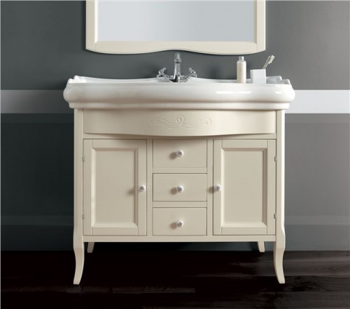 Kerasan RETRO szafka pod umywalkę 100 cm kolor biały mat) 734730  734730