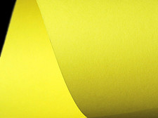 Żółta cytryna, matowy - gładki , 290 g/m3, 70x100cm, Sirio Color Limone. Karton ozdobny, 1 arkusz