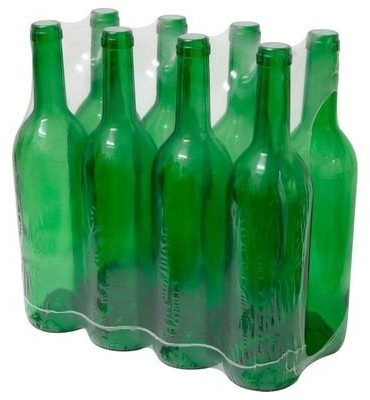 Browin Butelki szklane na wino - zielone 8x0,75l, marki buw80,75zie