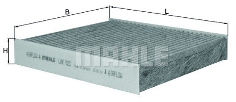 Knecht Filtr, wentylacja przestrzeni pasażerskiej LAK 923