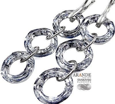 Swarovski Przepiękne Kolczyki Comet Rings