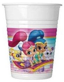 Amscan Kubeczki plastikowe Shimmer i Shine 8 szt 200 ml